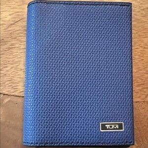 Tumi Textured Blue Card Holder